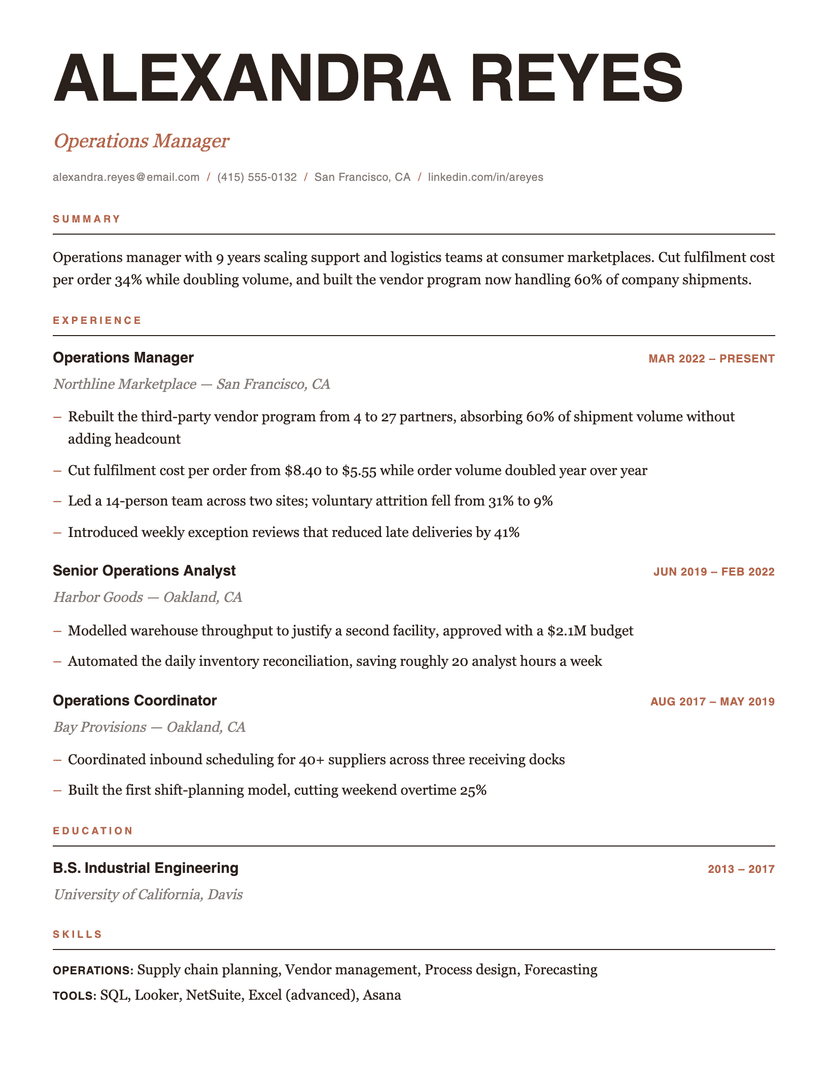 Editorial resume template — ATS-friendly, free Word, PDF and Google Docs download